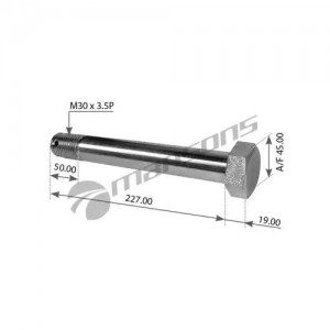 Болт SCANIA P,G,R,T,4 series полурессоры (L=245) (M30х220) MANSONS 100.549 MANSONS
