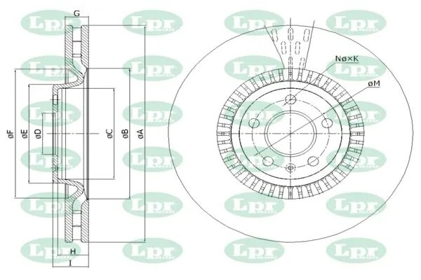 Диск тормозной A1044V A1044V LPR