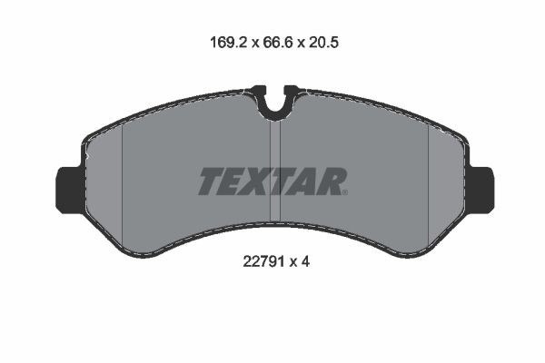 2279101 колодки дисковые задние!\ MB Sprinter 509 2279101 TEXTAR