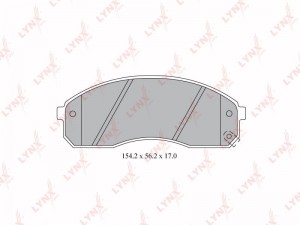 колодки диасковые передн.!\ KIA Carnival 2.5-2.9D 98> BD-4406 LYNXAUTO