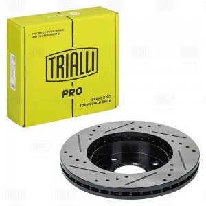Диск торм. Chevrolet Lacetti (04-) перед. d=256 (перф/слот/окраш) (DF 272s) PRO DF 272S TRIALLI