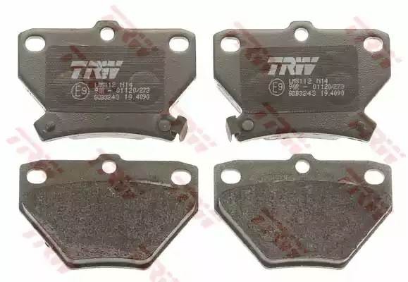 GDB3243 741 02=FDB1395=572450B!колодки дисковые з.\Toyota Yaris 1.0-1.5/1.4D/Cel GDB3243 TRW