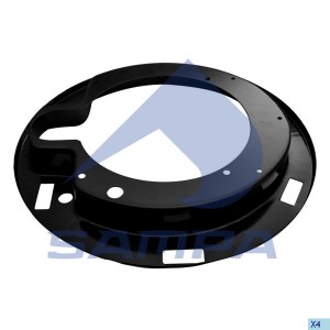 Щиток MERITOR барабана тормозного пылезащитный (на сторону, 410x200мм) SAMPA 085142 SAMPA