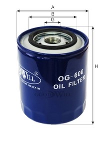 Фильтр масляный OG600 OG 600 GOODWILL