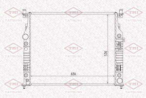 Радиатор охлаждения MERCEDES W164/W251/W461 05 TGA1188 TGA1188 TATSUMI
