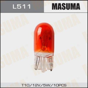 лампа! (W5W) 12V ORANGE W2.1X9.5d\ L511 MASUMA