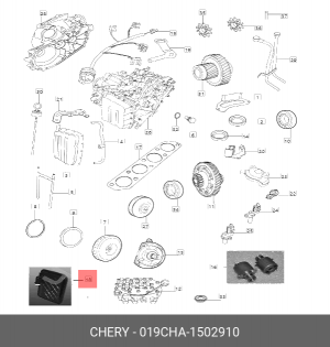 Фильтр масляный АКПП CHERY Tiggo 4,7Pro OE 019CHA-1502910 CHERY