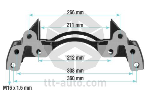 держатель скобы диск. тормоза!\ BPW/DANA 20224 TTT AUTO