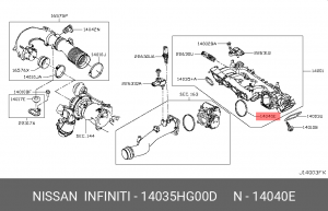 ПРОКЛАДКА КОЛЛЕКТОРА 14035-HG00D 14035-HG00D NISSAN