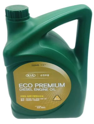 Масло моторное HYUNDAI ECO PREMIUM DIESEL 0W30 синт.ACEA C2 6л 0520000640 HYUNDAI KIA