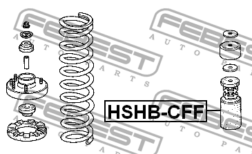 Пыльник переднего амортизатора HSHB-CFF FEBEST