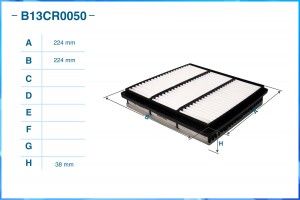 Фильтр воздушный B13CR0050 B13CR0050 CWORKS