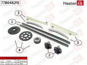 Комплект цепи ГРМ FORD Explorer (4.6) 77B0482FK 77B0482FK MASTER KIT