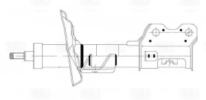 Амортизатор Opel Mokka (13-) 4WD (стойка) пер. прав. (AG 21367) AG 21367 TRIALLI