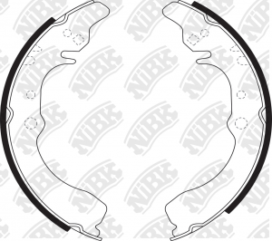 Колодки тормозные CITROEN C3 (02-) задние (4шт.) NIBK FN0035 NIBK