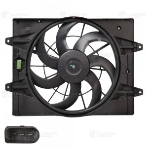 Э/вентилятор охл. для а/м Chery Tiggo 4 17-/Tiggo 7 Pro 20- 1.5T с кожухом LFK30 LFK 3017 LUZAR