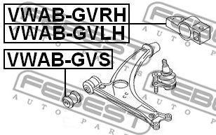 Сайлентблок VWAB-GVLH VWAB-GVLH FEBEST