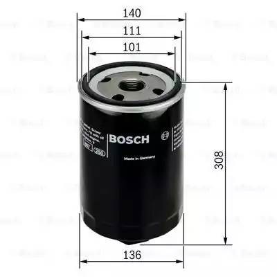 Фильтр масляный DAF CF,XF BOSCH 0 451 104 013 BOSCH