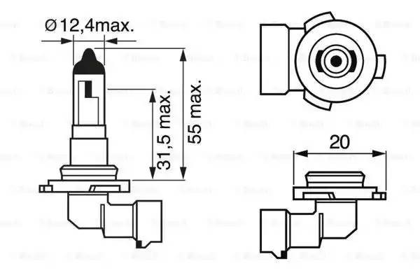 H10 12V-42W PY20d 1 987 302 083 BOSCH