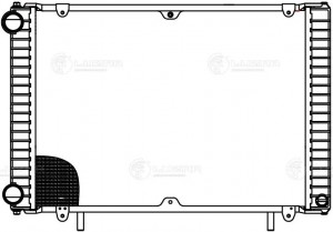 Радиатор ГАЗ-3302 Бизнес алюминиевый Н/О паянный LUZAR LRC 0325 LUZAR