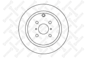 диск тормозной задний!\ Lifan Solano 10>, BYD F3 05>, Toyota Corolla/Yaris all 9 6020-4581-SX STELLOX