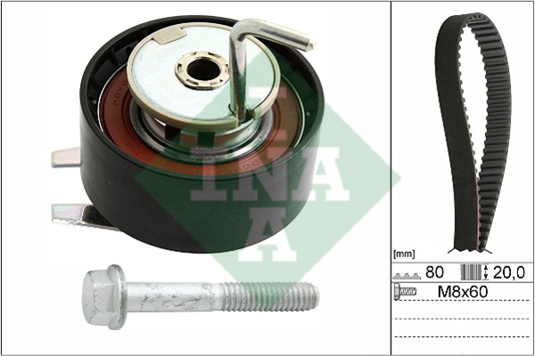 Комплект ремня насоса впрыска Land Rover DISCOVERY IV 3.0TD 530069210 530 0692 10 INA