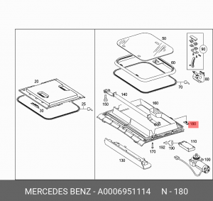 MERCEDES BENZ A 000 695 11 14 MERCEDES BENZ