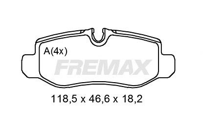 колодки дисковые задние!\ MB Vito W447 1.6-2.1CDi 14> FBP2010 FREMAX