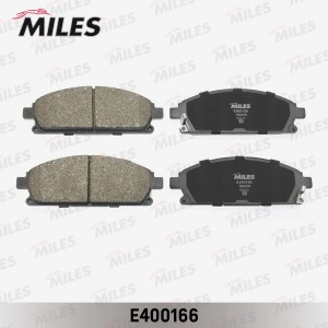 Колодки тормозные передние (без датчика) (Смесь Low-Metallic) NISSAN PATHFINDER  E400166 MILES