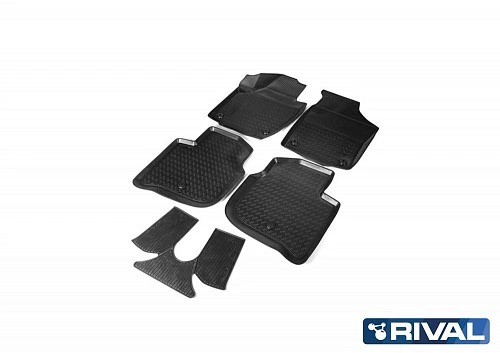 коврики салона!полиуретан 5 шт.\Skoda Rapid I, II лифтбек 12-20 20>, VW Polo VI  15102001 RIVAL