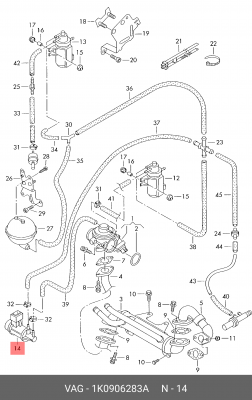 VW GOLF IV/BORA (1997-2005) 1K0 906 283 A VAG