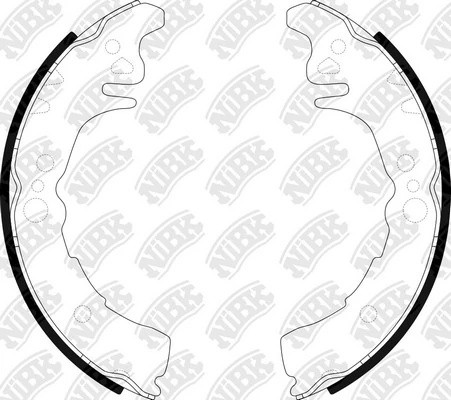 Колодки тормозные SUBARU Justy (06-) DAIHATSU Sirion (06-) задние барабанные (4ш FN2350 NIBK