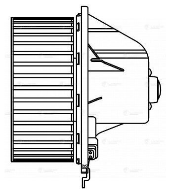 Э/вентилятор отоп. для а/м VW Transporter T4 90- A/C- плоск.разъем LFh1805 LFH 1805 LUZAR