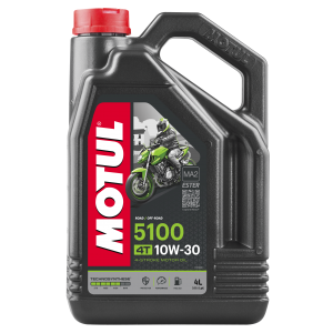 Масло моторное для 4-х тактных двигателей MOTUL 5100 4T 10W30 п/синт.4л 104063 MOTUL