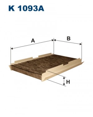 Фильтр воздушный салона PEUGEOT 307,308 CITROEN C3,C4,DS4 угольный FILTRON K1093A FILTRON