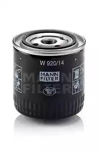 MANN-FILTER Масляный фильтр W92014 MANN FILTER