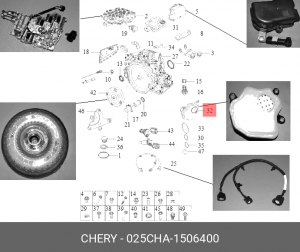 Фильтр масляный АКПП CHERY Tiggo 4,7Pro,8 OE 025CHA-1506400 CHERY