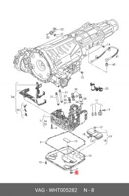 Пробка резьбовая VAG WHT005282 WHT 005 282 VAG