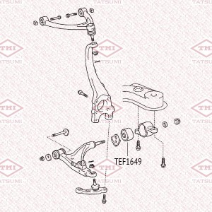 сайлентблок рычага переднего нижнего задний!\ Toyota Celsior 00> TEF1649 TATSUMI