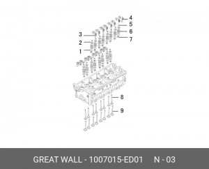 Сухарь клапана HAVAL H5 OE 1007015ED01 GREAT WALL