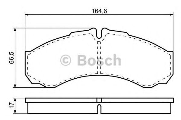 Колодки торм.пер. 0 986 424 833 BOSCH