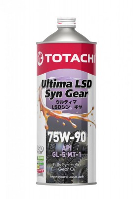Масло трансмиссионное TOTACHI ULtima LSD Syn-Gear 75W-90 GL-5 1л (4589904931512) G3301 TOTACHI