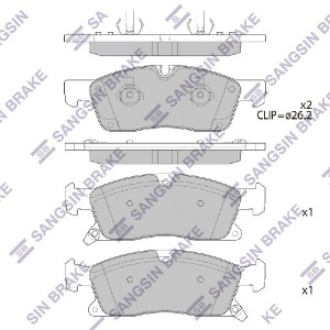 Колодки передние JEEP GRAND CHEROKEE IV 2010- SP4103 SP4103 SANGSIN