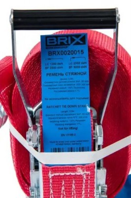ремень стяжной! 12м 5т c храповиком и крюками BRX0020015 BRIX
