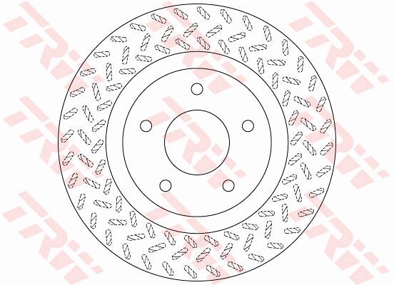 Диск тормозной передний MITSUBISHI ASX DF6206 DF6206 TRW