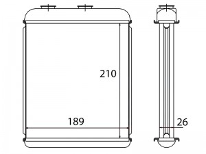 Радиатор отопителя салона OPEL ASTRA G 98-05/ASTRA H 04-10/ZAFIRA 00-05 (DELPHI) ST870042 SAT