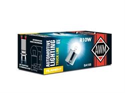 Лампа подсветки R10W 24V 10W "AWM"  10шт 410300020 AWM