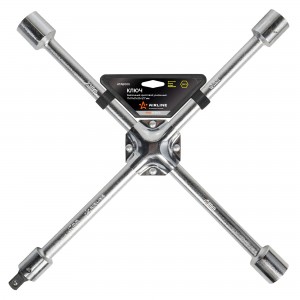 Ключ баллонный крестовой (17, 19, 21, 23) "AIRLINE" PRO (усиленный) 400 мм ATAB005 AIRLINE