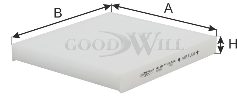 Фильтр салона AG498CF AG 498 CF GOODWILL
