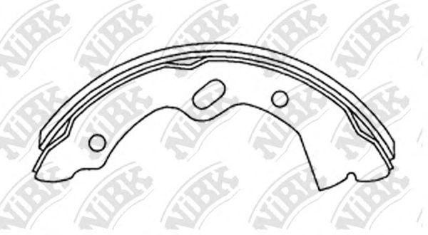 Колодки тормозные MAZDA Titan передние барабанные (4шт.) NIBK FN3420 NIBK
